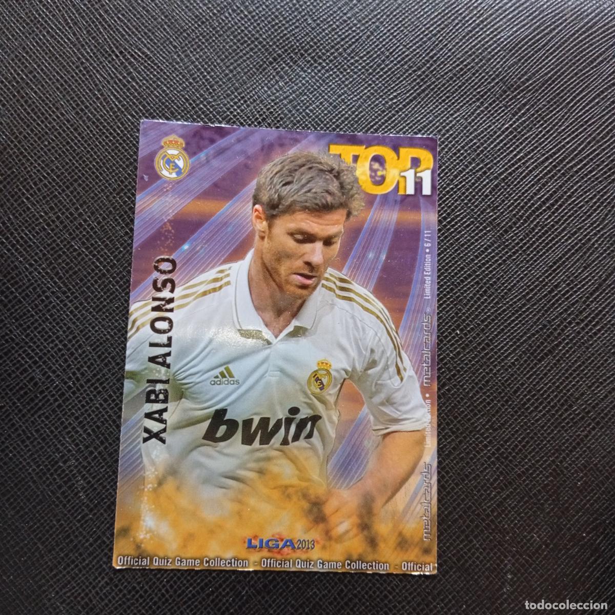 Cromos de f&uacute;tbol: TOP 11 XABI ALONSO REAL MADRID MUNDICROMO 2012 2013 CROMO FUTBOL 12 13 - A190 PG27 LIMITED EDITION