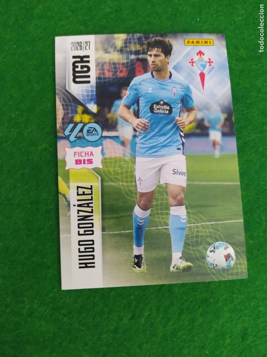 Cromos de f&uacute;tbol: MEGACRACKS 2026 2027 MGK 26 27 NUEVO - 2 EDICION BIS - CELTA DE VIGO N&ordm; 123BIS HUGO GONZALEZ