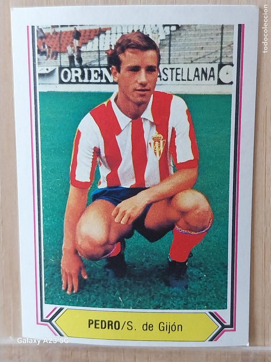 Cromos de f&uacute;tbol: PEDRO SPORTING GIJON ED ESTE LIGA 1980 80 81 CROMO SIN PEGAR NUNCA ORIGINAL