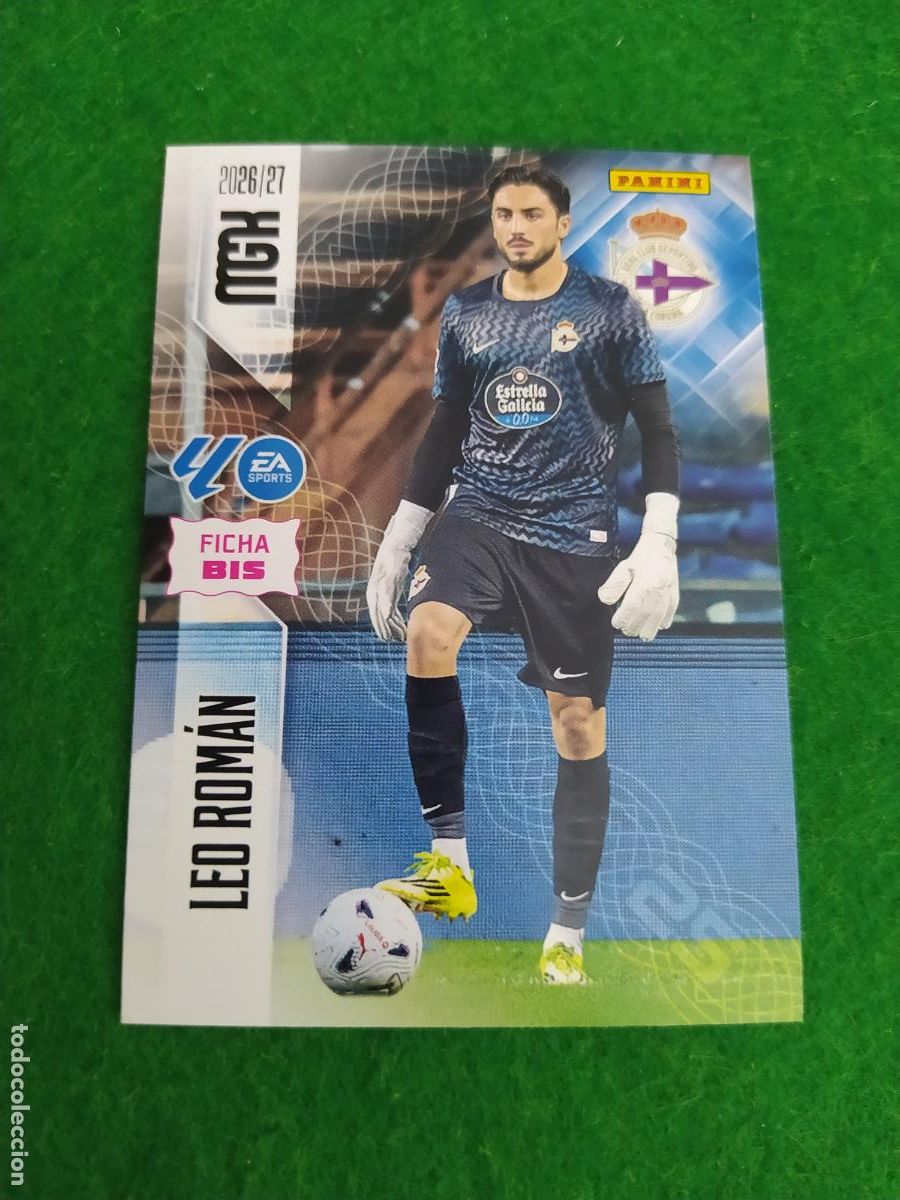 Cromos de f&uacute;tbol: MEGACRACKS 2026 2027 MGK 26 27 NUEVO - 2 EDICION BIS - DEPORTIVO A CORU&Ntilde;A N&ordm; 129BIS LEO ROMAN