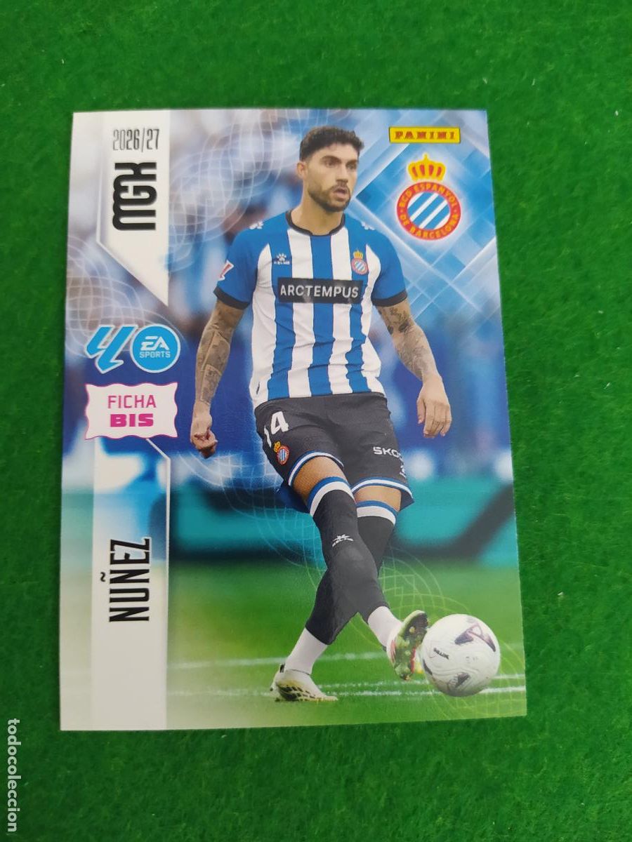 Cromos de f&uacute;tbol: MEGACRACKS 2026 2027 MGK 26 27 NUEVO - 2 EDICION BIS - ESPANYOL N&ordm; 167BIS NU&Ntilde;EZ