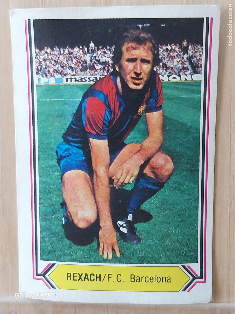 Cromos de f&uacute;tbol: REXACH BARCELONA ED ESTE LIGA 1980 80 81 CROMO SIN PEGAR NUNCA ORIGINAL