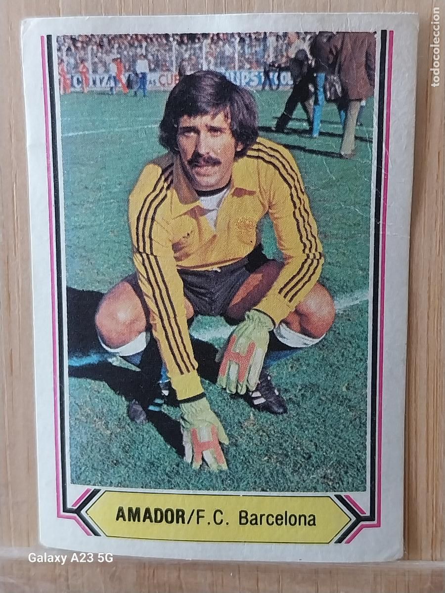 Cromos de f&uacute;tbol: AMADOR BARCELONA ED ESTE LIGA 1980 80 81 CROMO SIN PEGAR NUNCA ORIGINAL