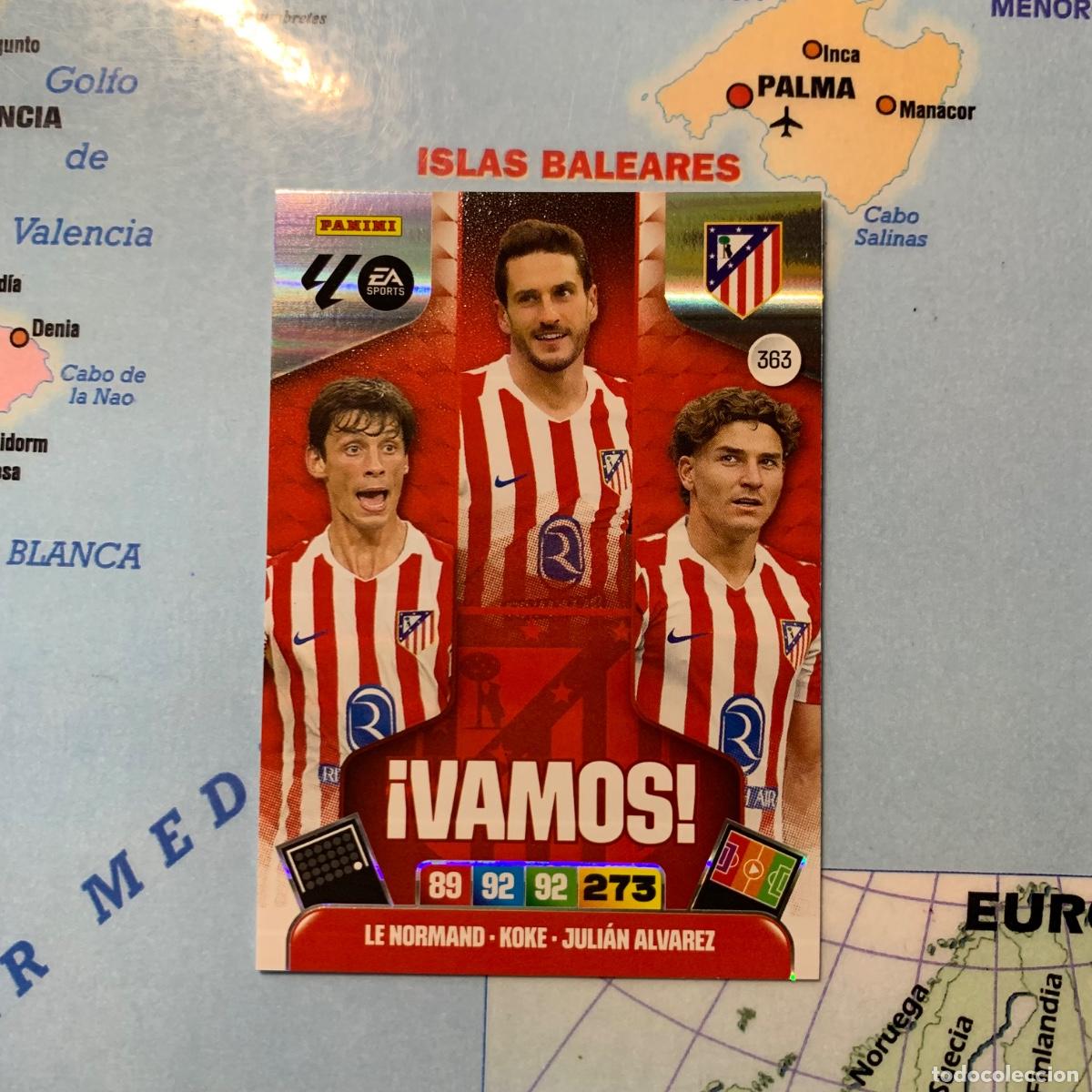 Cromos de f&uacute;tbol: Vamos numero 363 del Atl&eacute;tico de Madrid cromo adrenalyn XL 25-26 2025-2026