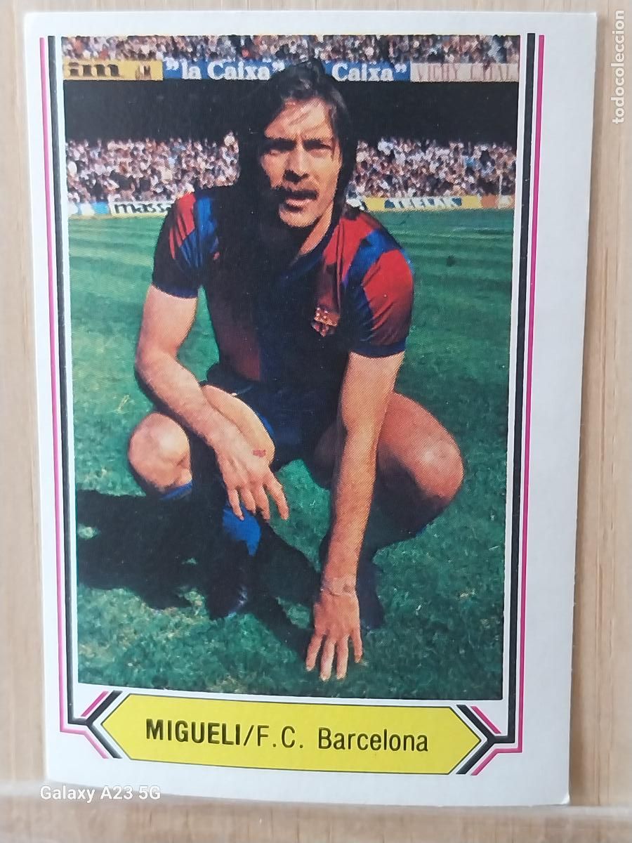 Cromos de f&uacute;tbol: MIGUELI BARCELONA ED ESTE LIGA 1980 80 81 CROMO SIN PEGAR NUNCA ORIGINAL
