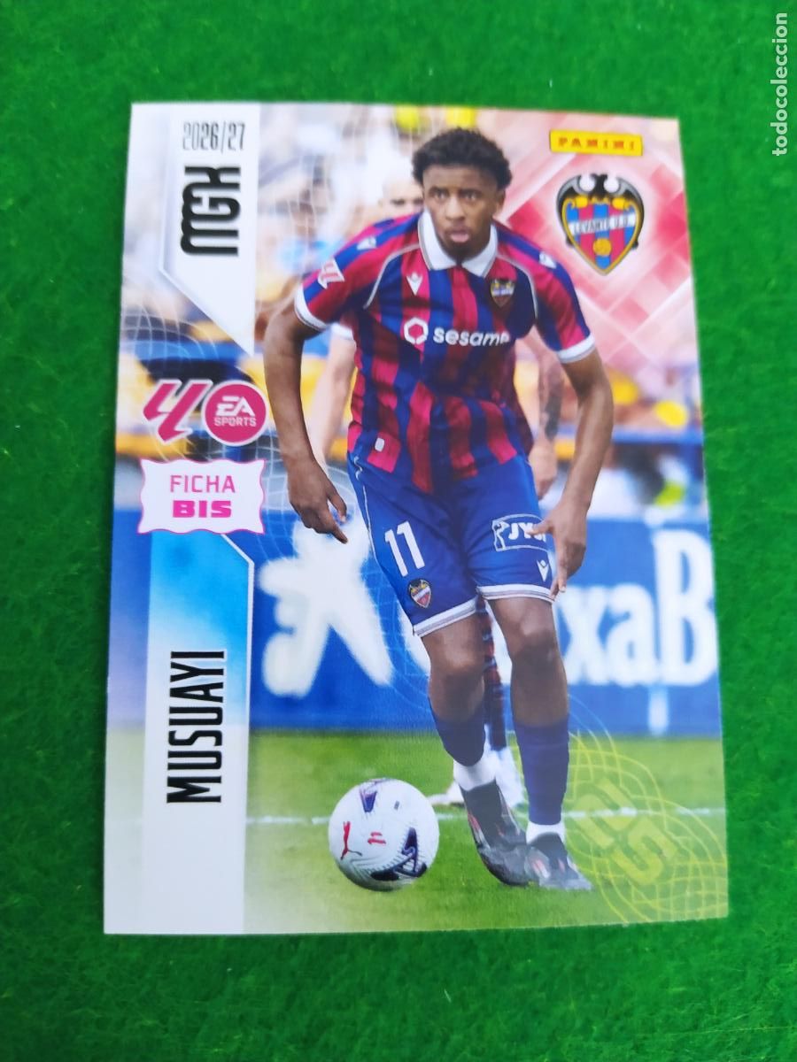 Football Stickers: MEGACRACKS 2026 2027 MGK 26 27 NUEVO - 2 EDICION BIS - LEVANTE N&ordm; 215BIS MUSUAYI