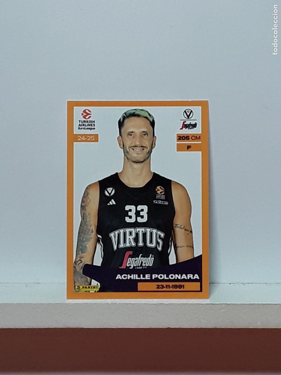 Football Stickers: EUROLIGA 2024 2025 TURKISH 24 25 PANINI BALONCESTO N 340 VIRTUS BOLOGNA ACHILLE POLONARA