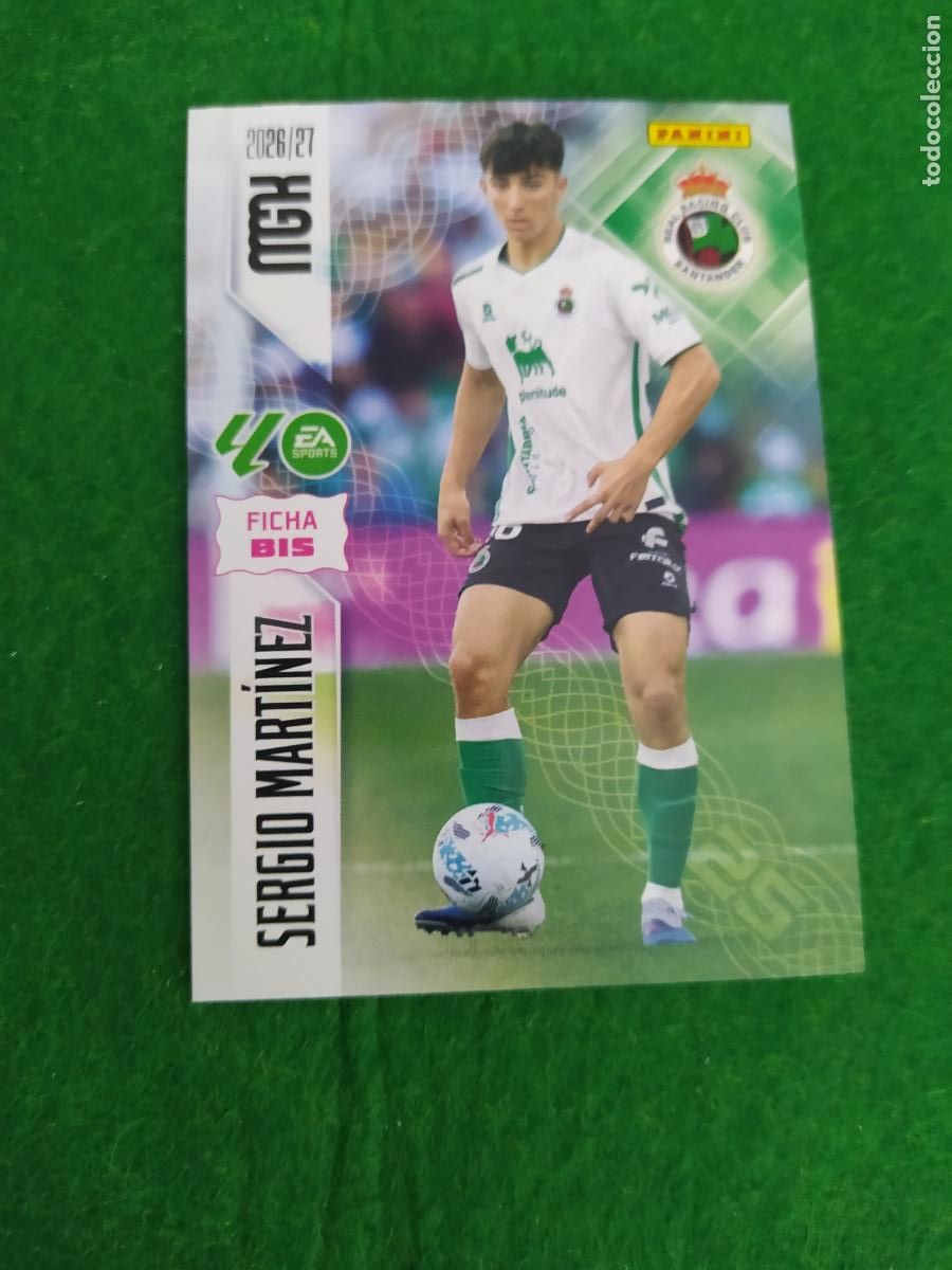 Cromos de f&uacute;tbol: MEGACRACKS 2026 2027 MGK 26 27 NUEVO - 2 EDICION BIS - RACING DE SANTANDER N&ordm; 283BIS SERGIO MARTINEZ