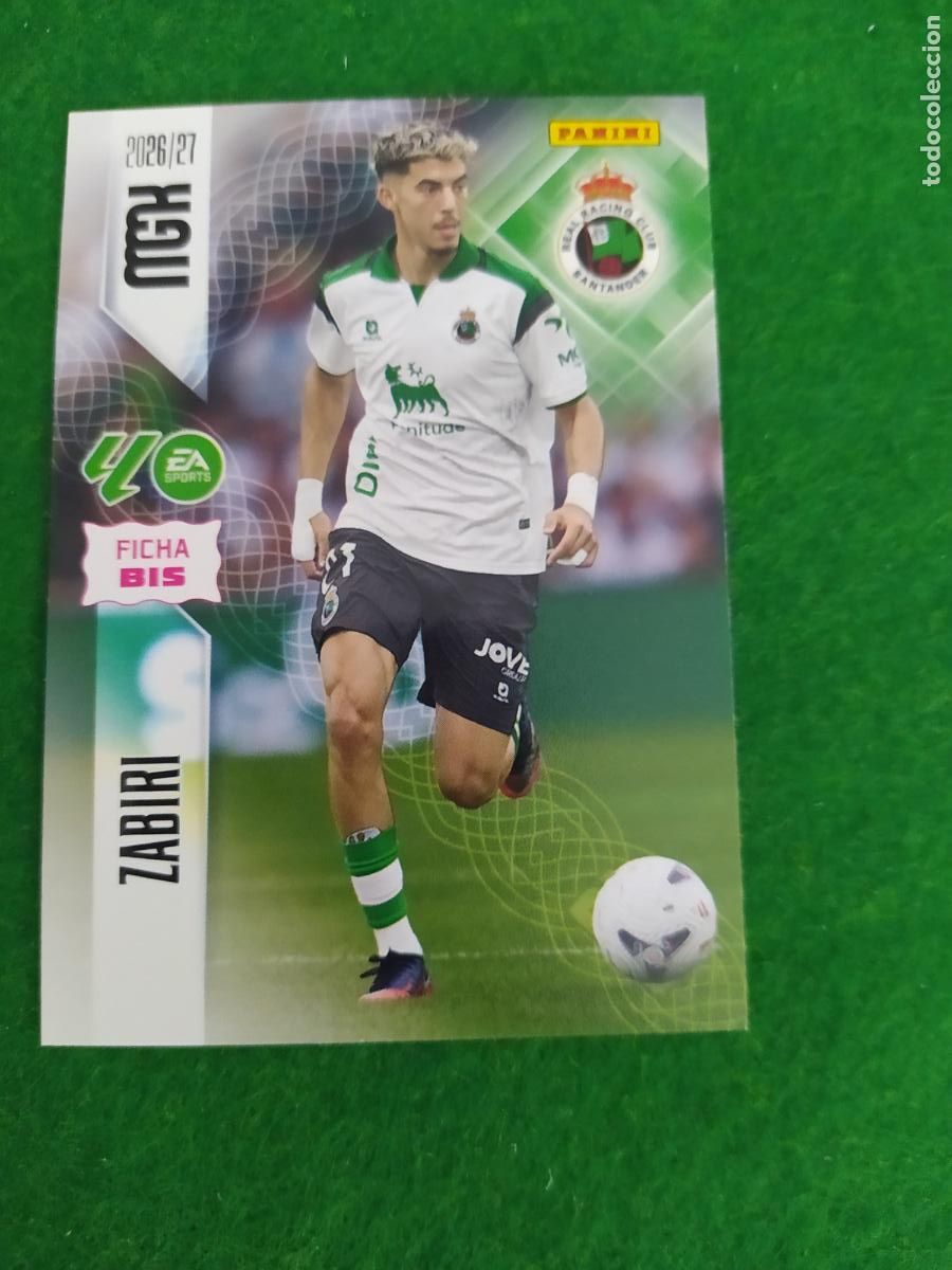 Cromos de f&uacute;tbol: MEGACRACKS 2026 2027 MGK 26 27 NUEVO - 2 EDICION BIS - RACING DE SANTANDER N&ordm; 284BIS ZABIRI