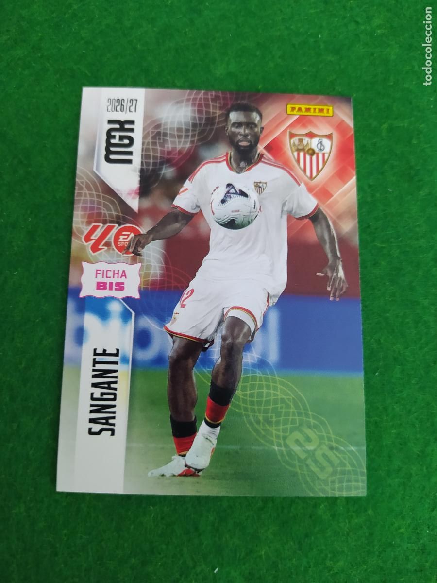 Cromos de f&uacute;tbol: MEGACRACKS 2026 2027 MGK 26 27 NUEVO - 2 EDICION BIS - SEVILLA FC N&ordm; 331BIS SANGANTE