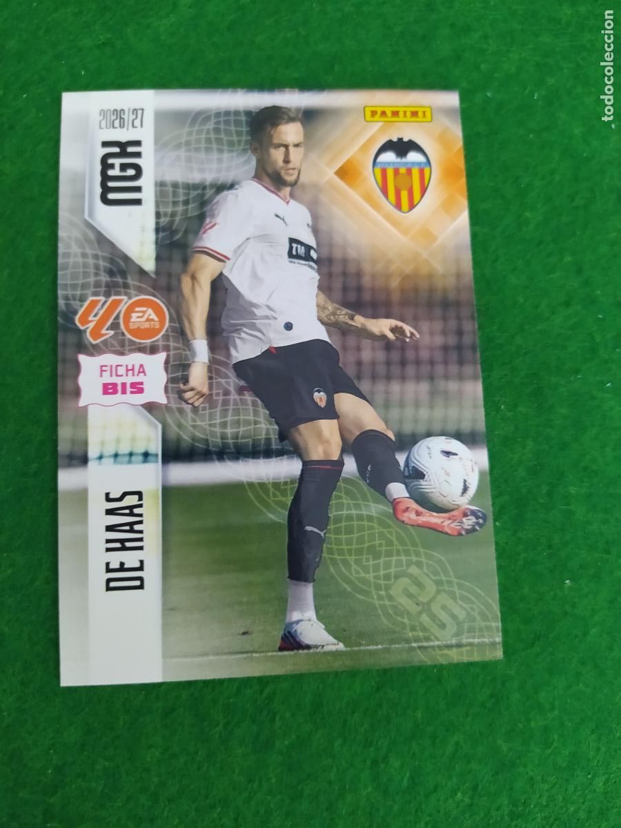 Cromos de f&uacute;tbol: MEGACRACKS 2026 2027 MGK 26 27 NUEVO - 2 EDICION BIS - VALENCIA N&ordm; 350BIS DE HAAS