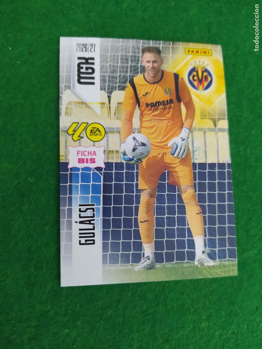 Cromos de f&uacute;tbol: MEGACRACKS 2026 2027 MGK 26 27 NUEVO - 2 EDICION BIS - VILLARREAL N&ordm; 363BIS GULACSI