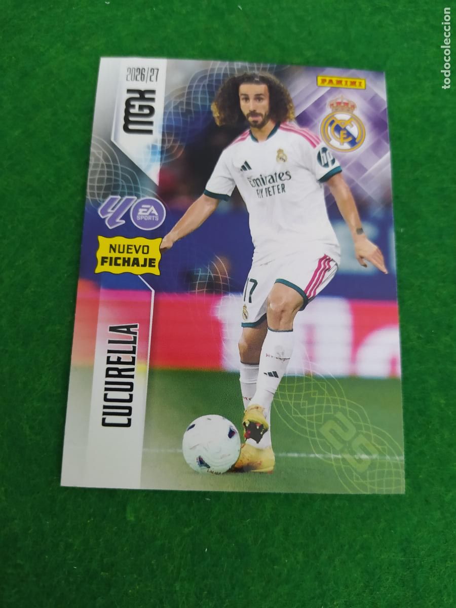 Cromos de f&uacute;tbol: MEGACRACKS 2026 2027 MGK 26 27 NUEVO - 2 EDICION NUEVO FICHAJE - N&ordm; 451 CUCURELLA REAL MADRID