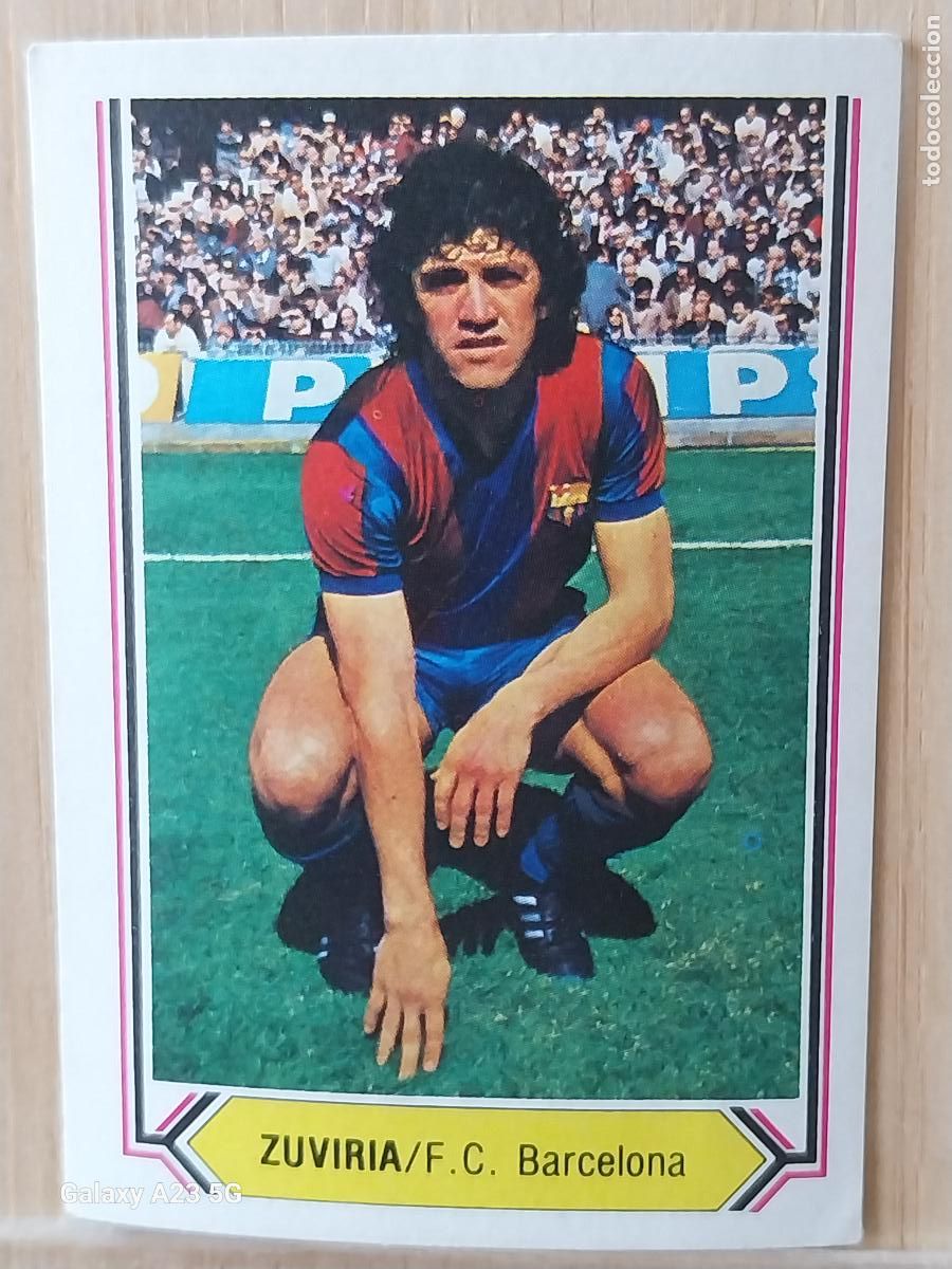Figurine di Calcio: ZUVIRIA BARCELONA ED ESTE LIGA 1980 80 81 CROMO SIN PEGAR NUNCA ORIGINAL