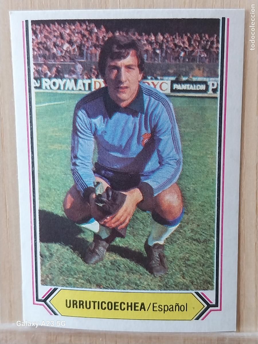 Cromos de f&uacute;tbol: URRUTI R.C.D. ESPA&Ntilde;OL ED ESTE LIGA 1980 80 81 CROMO SIN PEGAR NUNCA ORIGINAL