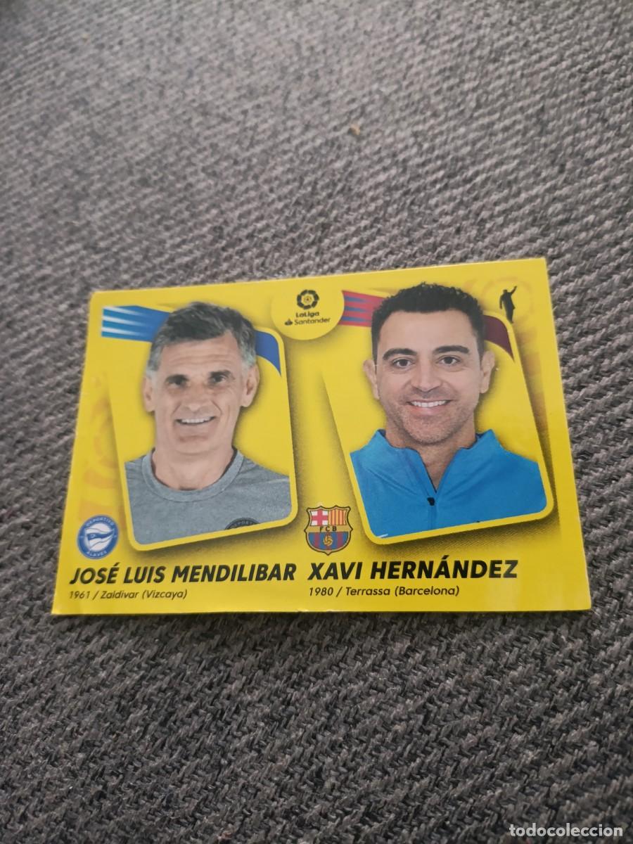 Football Stickers: Ed.este 21/22 Mendilibar/Xavi mercado de invierno