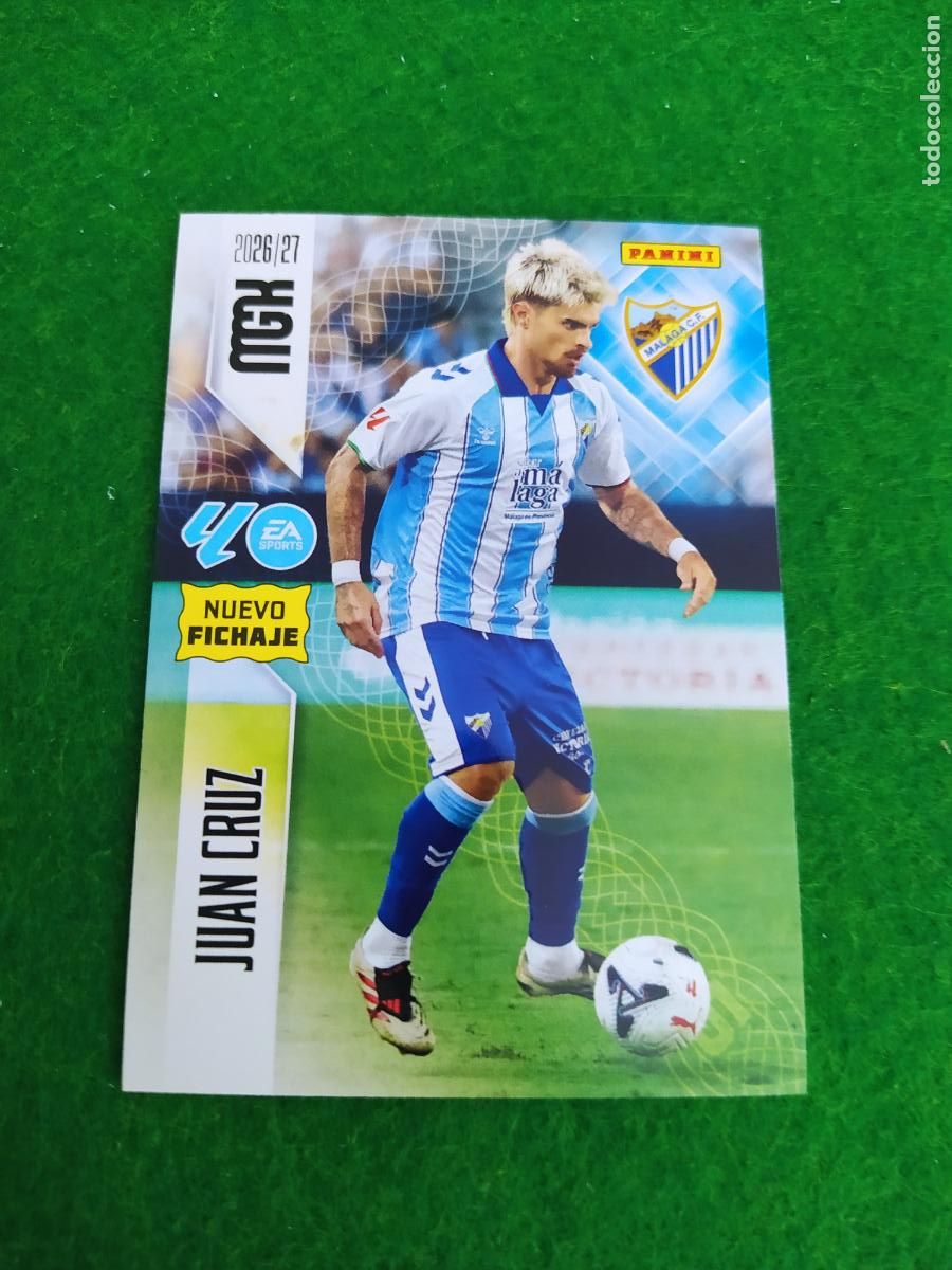 Cromos de f&uacute;tbol: MEGACRACKS 2026 2027 MGK 26 27 NUEVO - 2 EDICION NUEVO FICHAJE - N&ordm; 458 JUAN CRUZ MALAGA