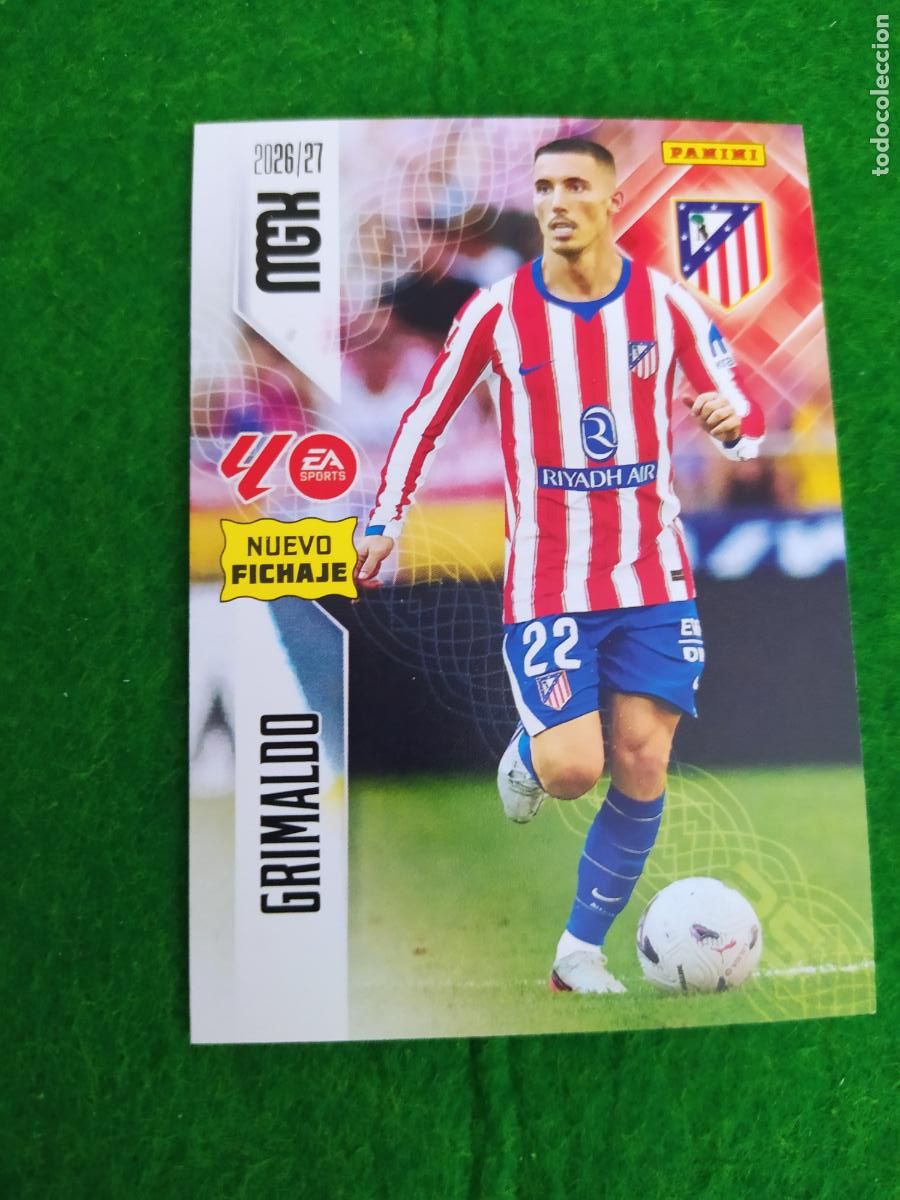 Cromos de f&uacute;tbol: MEGACRACKS 2026 2027 MGK 26 27 NUEVO - 2 EDICION NUEVO FICHAJE - N&ordm; 459 GRIMALDO ATLETICO DE MADRID
