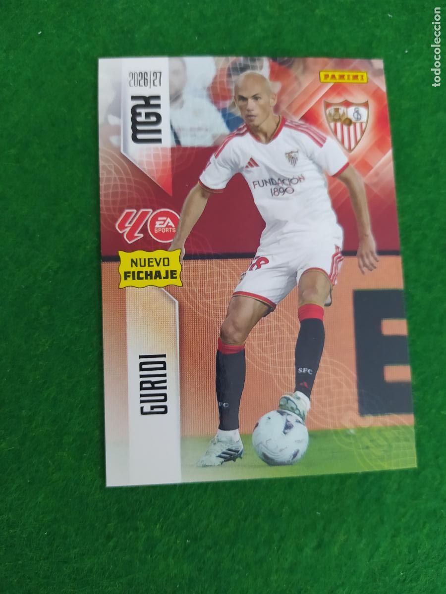Cromos de f&uacute;tbol: MEGACRACKS 2026 2027 MGK 26 27 NUEVO - 2 EDICION NUEVO FICHAJE - N&ordm; 461 GURIDI SEVILLA FC