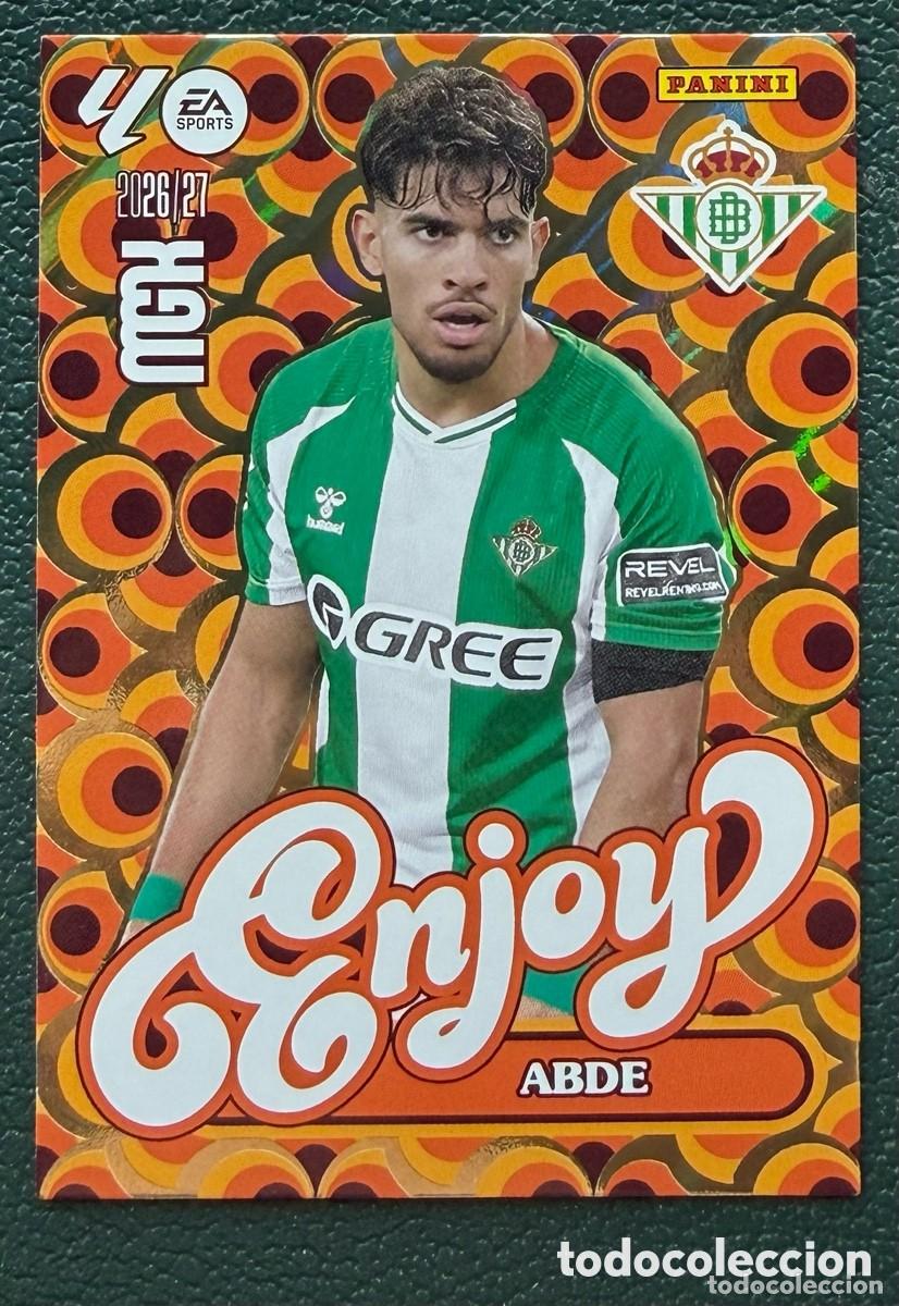Cromos de f&uacute;tbol: 379 ABDE REAL BETIS ENJOY FICHAS ALBUM MEGACRACKS 2026 2027 MGK 26 27