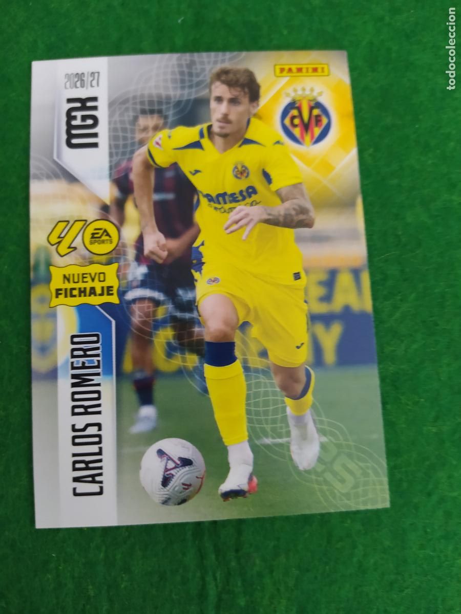 Cromos de f&uacute;tbol: MEGACRACKS 2026 2027 MGK 26 27 NUEVO - 2 EDICION NUEVO FICHAJE - N&ordm; 466 CARLOS ROMERO VILLARREAL