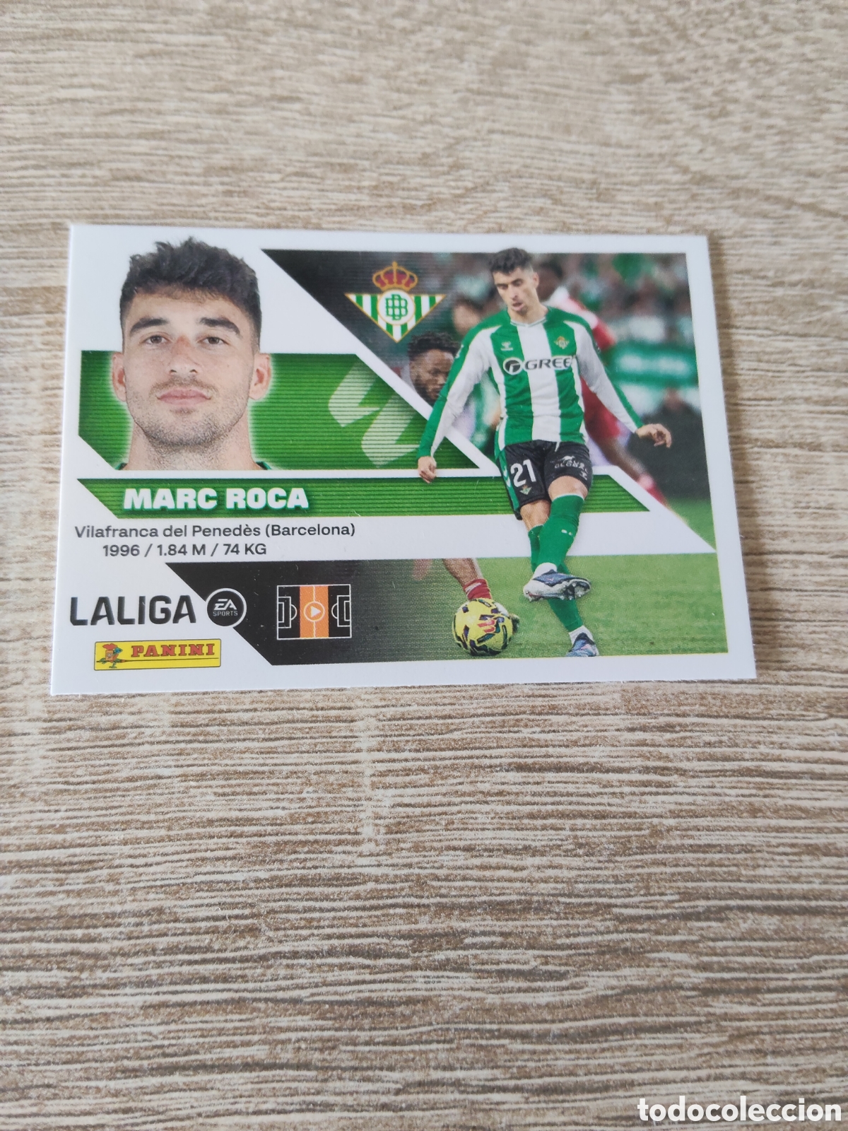 Cromos de f&uacute;tbol: Marc Roca Real Betis liga 2026 2027 26 27 ediciones este