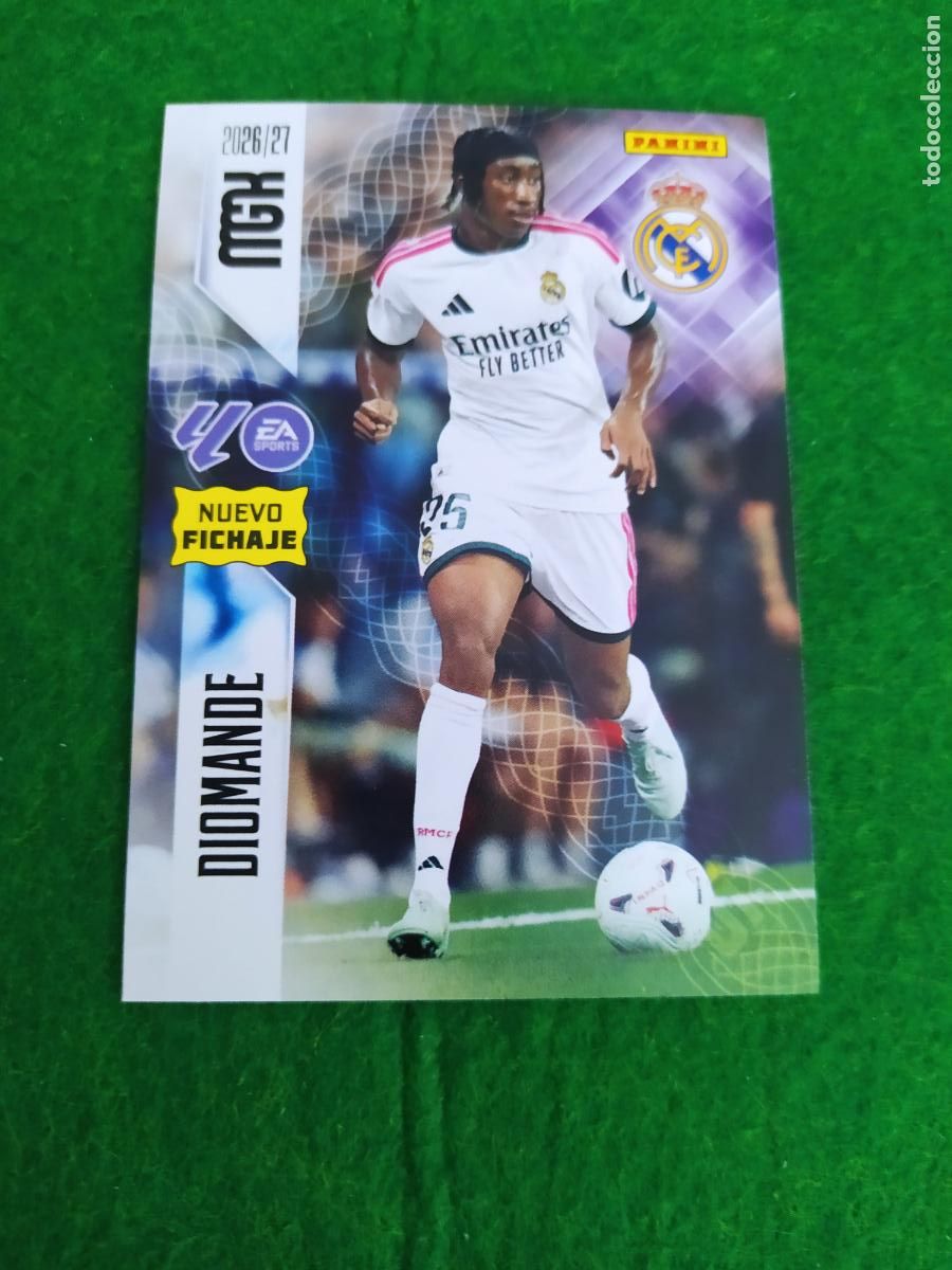 Cromos de f&uacute;tbol: MEGACRACKS 2026 2027 MGK 26 27 NUEVO - 2 EDICION NUEVO FICHAJE - N&ordm; 478 DIOMANDE REAL MADRID