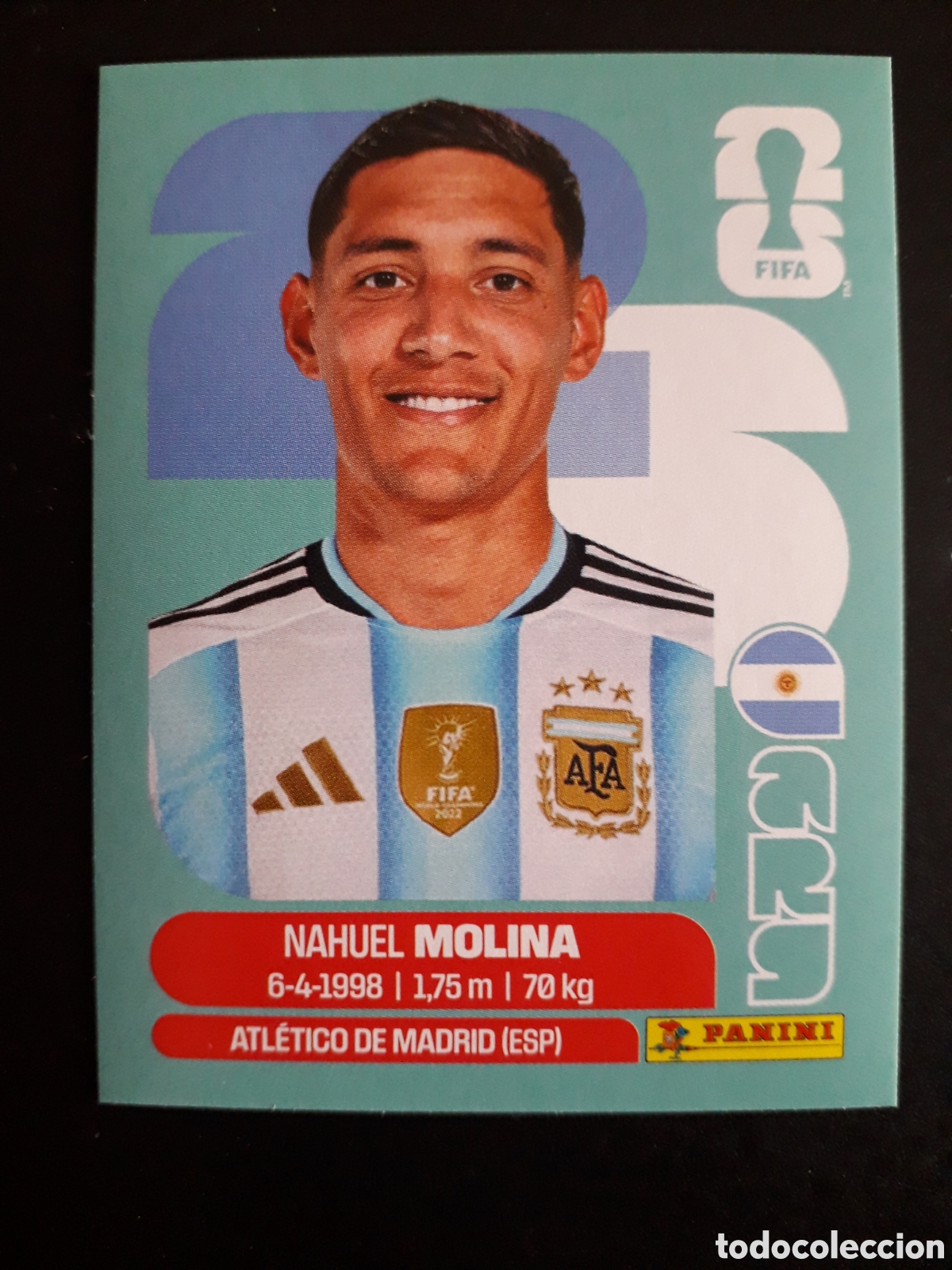 Football Stickers: NAHUEL MOLINA ARGENTINA ARG 3 MUNDIAL F&Uacute;TBOL 2026 FIFA WORLD CUP PANINI SIN PEGAR PEDIDO M&Iacute;NIMO 3&euro;.