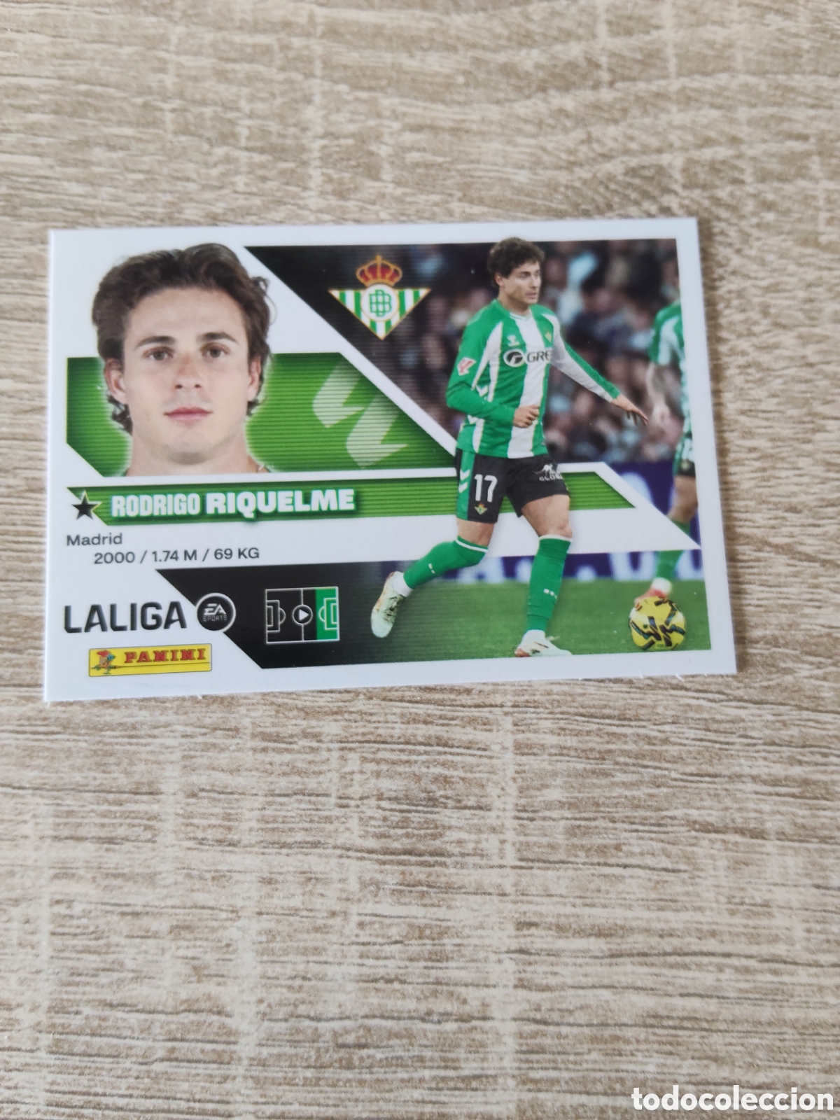 Fu&szlig;ball-Sticker: Riquelme Real Betis liga 2026 2027 26 27 ediciones este