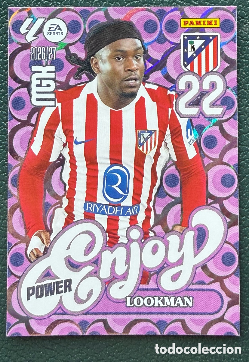 Fu&szlig;ball-Sticker: 385P / 385 P LOOKMAN ATLETICO DE MADRID ENJOY POWER FICHAS ALBUM MEGACRACKS 2026 2027 MGK 26 27
