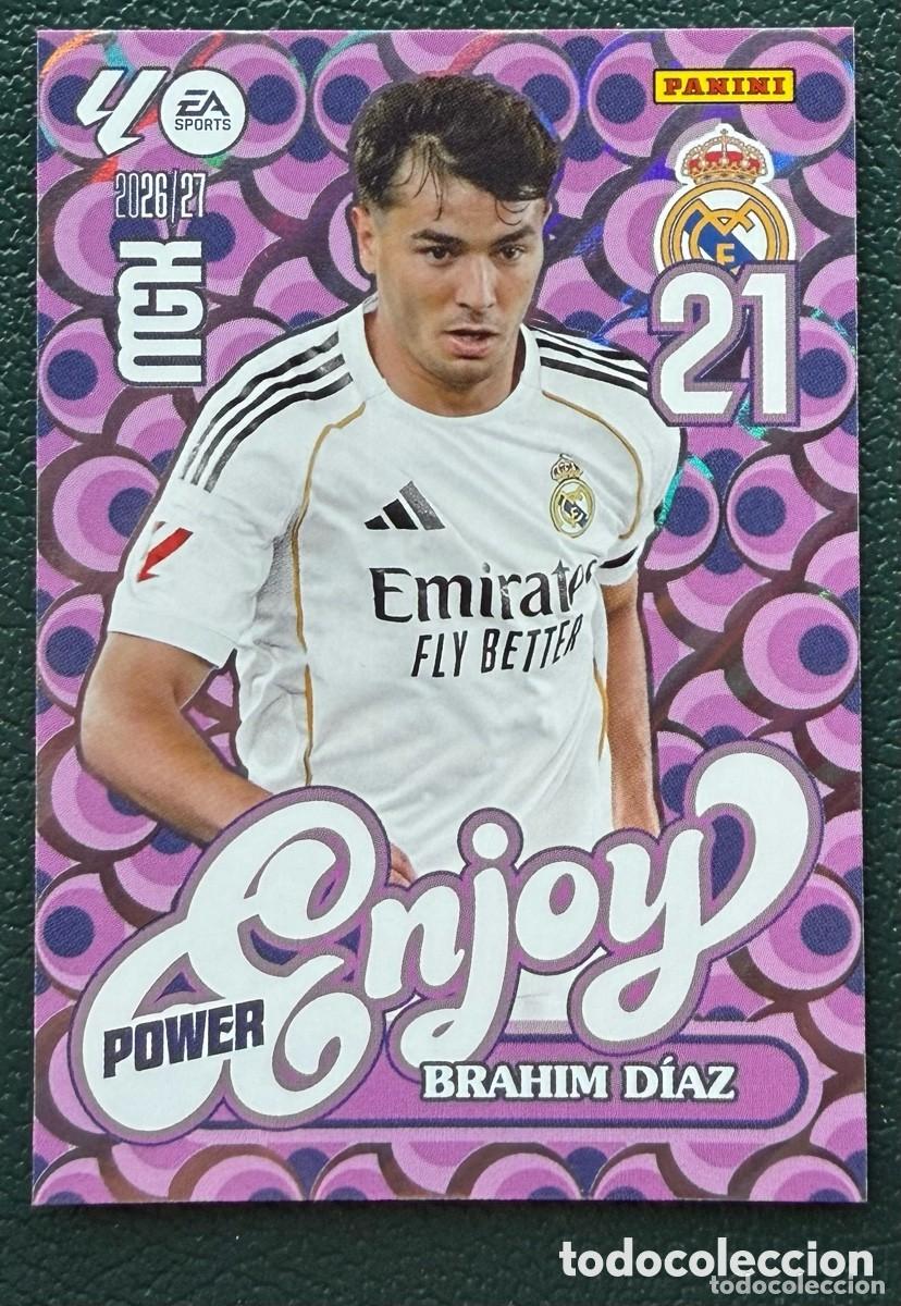 Cromos de f&uacute;tbol: 380P / 380 P BRAHIM DIAZ REAL MADRID ENJOY POWER FICHAS ALBUM MEGACRACKS 2026 2027 MGK 26 27