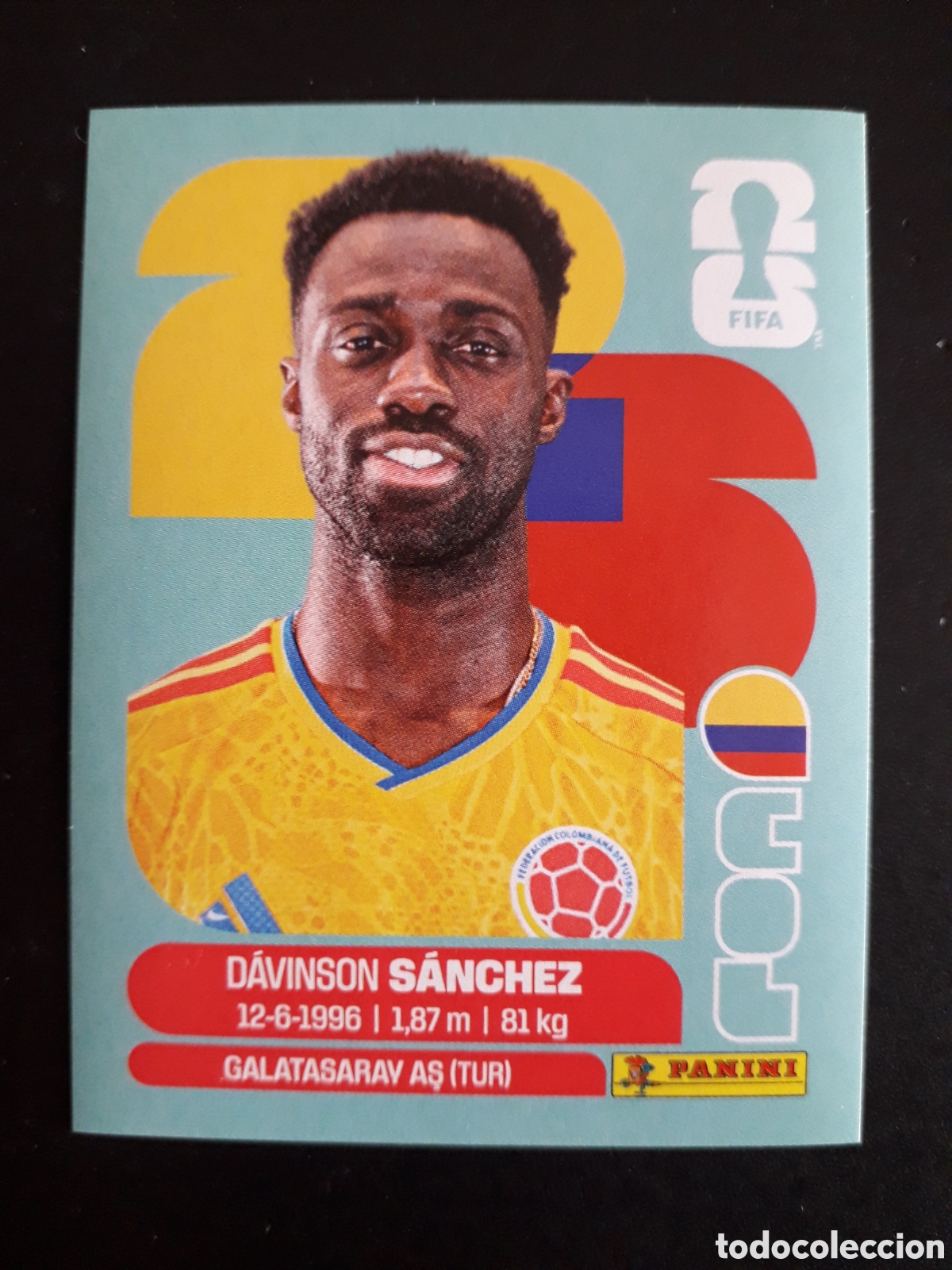 Cromos de f&uacute;tbol: S&Aacute;NCHEZ COLOMBIA COL 4 MUNDIAL F&Uacute;TBOL 2026 FIFA WORLD CUP PANINI SIN PEGAR PEDIDO M&Iacute;NIMO 3&euro;