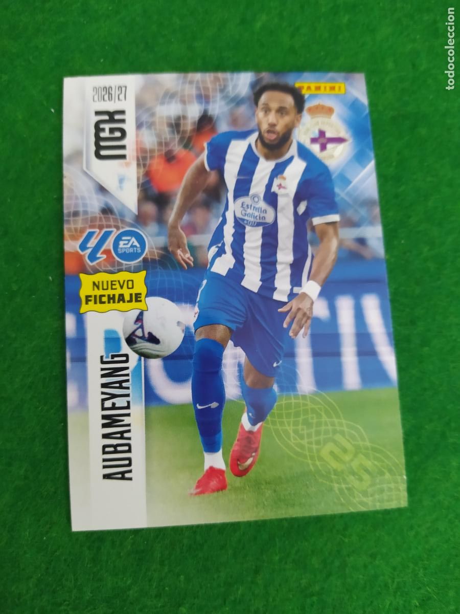 Cromos de f&uacute;tbol: MEGACRACKS 2026 2027 MGK 26 27 NUEVO - 2 EDICION NUEVO FICHAJE -N&ordm; 485 AUBAMEYANG DEPORTIVO A CORU&Ntilde;A