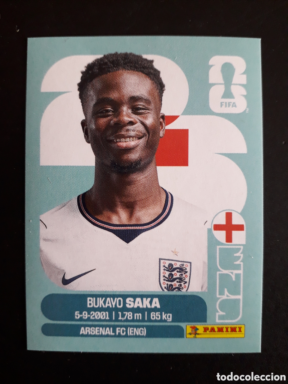 Cromos de f&uacute;tbol: SAKA INGLATERRA ENG 17 MUNDIAL F&Uacute;TBOL 2026 FIFA WORLD CUP PANINI SIN PEGAR PEDIDO M&Iacute;NIMO 3&euro;