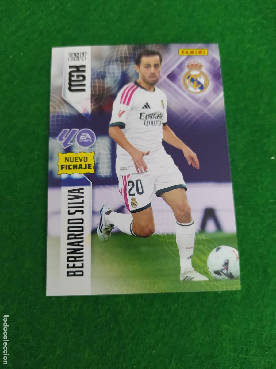 Cromos de f&uacute;tbol: MEGACRACKS 2026 2027 MGK 26 27 NUEVO - 2 EDICION NUEVO FICHAJE -N&ordm; 488 BERNARDO SILVA REAL MADRID