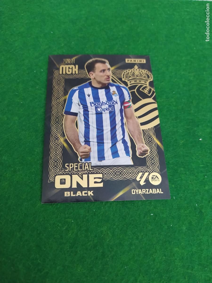 Cromos de Futebol: MEGACRACKS 2026 2027 MGK 26 27 NUEVO -SPECIAL ONE BLACK OYARZABAL REAL SOCIEDAD