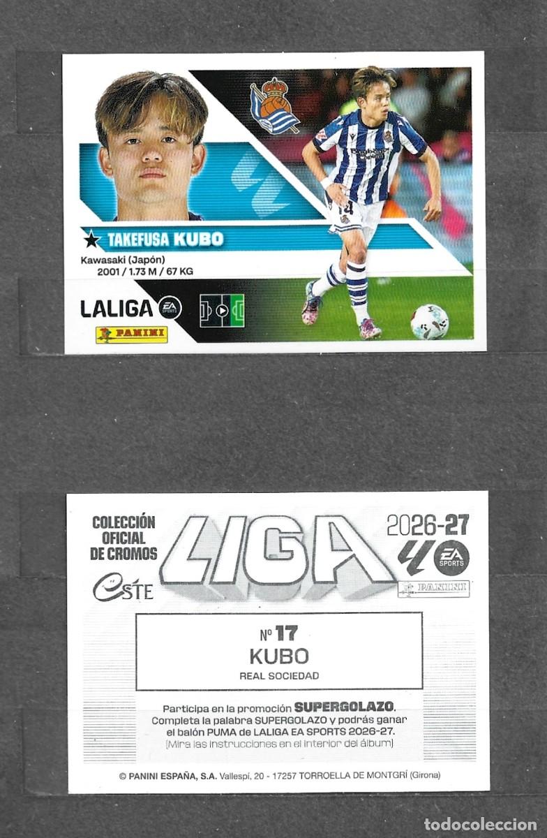 Cartes &agrave; collectionner de Football: Liga este 26/27 - Kubo - N&ordm; 17 - Real Sociedad
