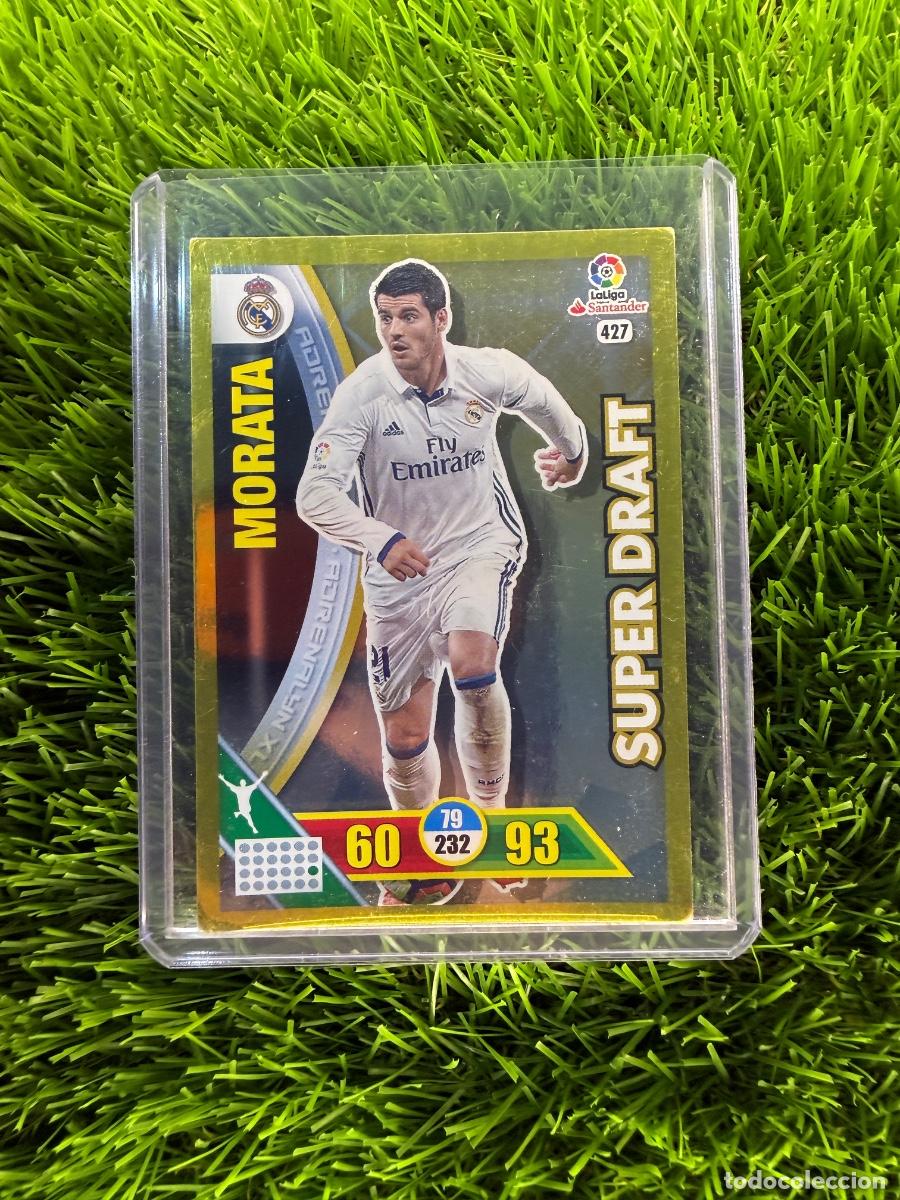 Figurine di Calcio: N&ordm; 427 Morata S&uacute;per Draft Real Madrid CF Adrenalyn XL 16 17