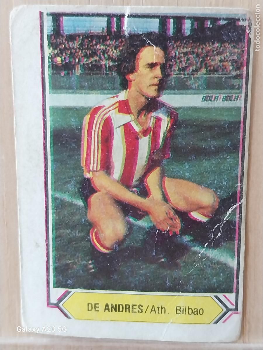Figurine di Calcio: DE ANDRES ATH BILBAO ED ESTE LIGA 1980 80 81 CROMO SIN PEGAR NUNCA ORIGINAL