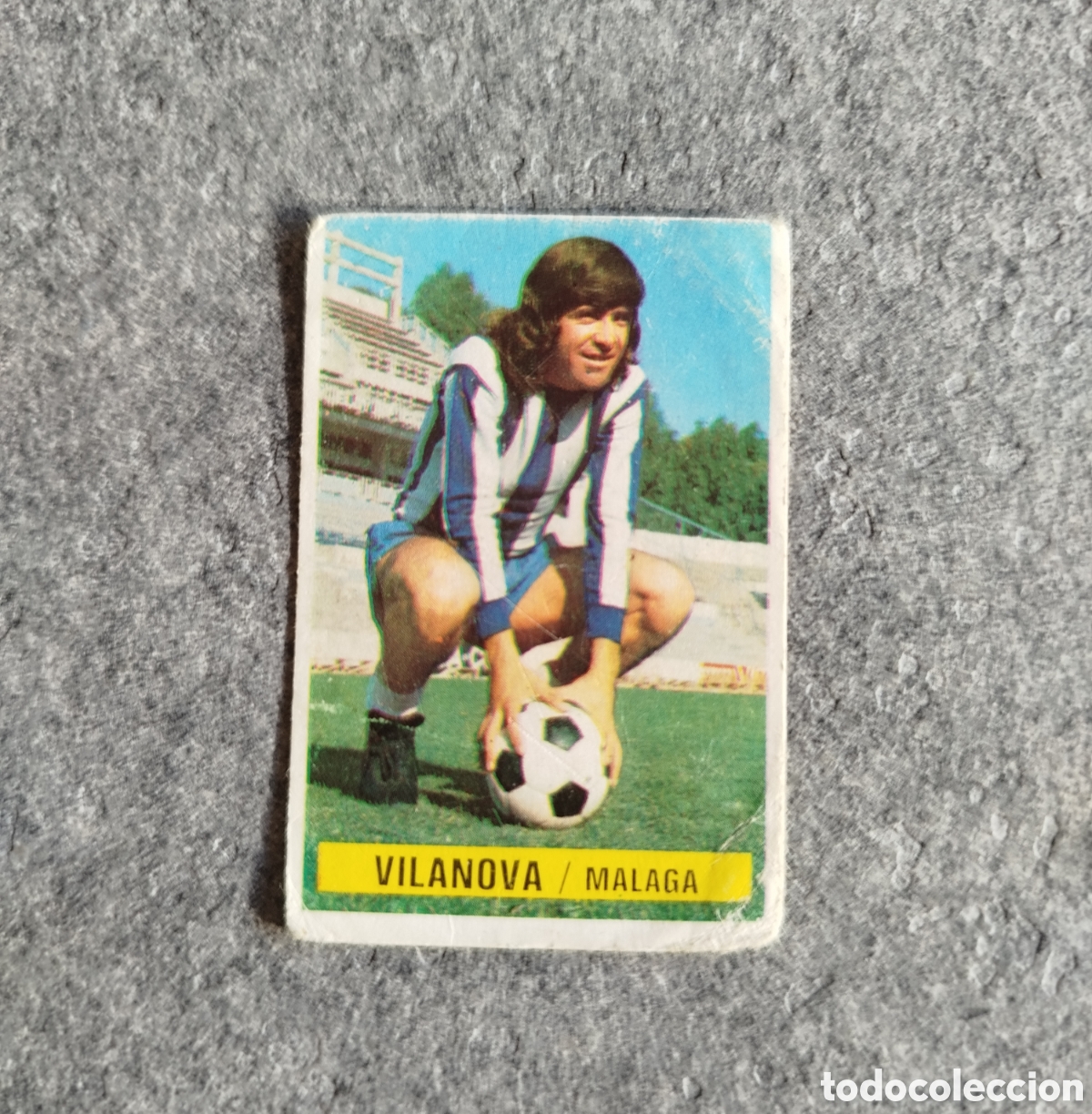 Figurine di Calcio: BAJA SIN PEGAR VILANOVA MALAGA 74 75 1974 1975 EDICIONES ESTE CROMO NUEVO NUNCA PEGADO