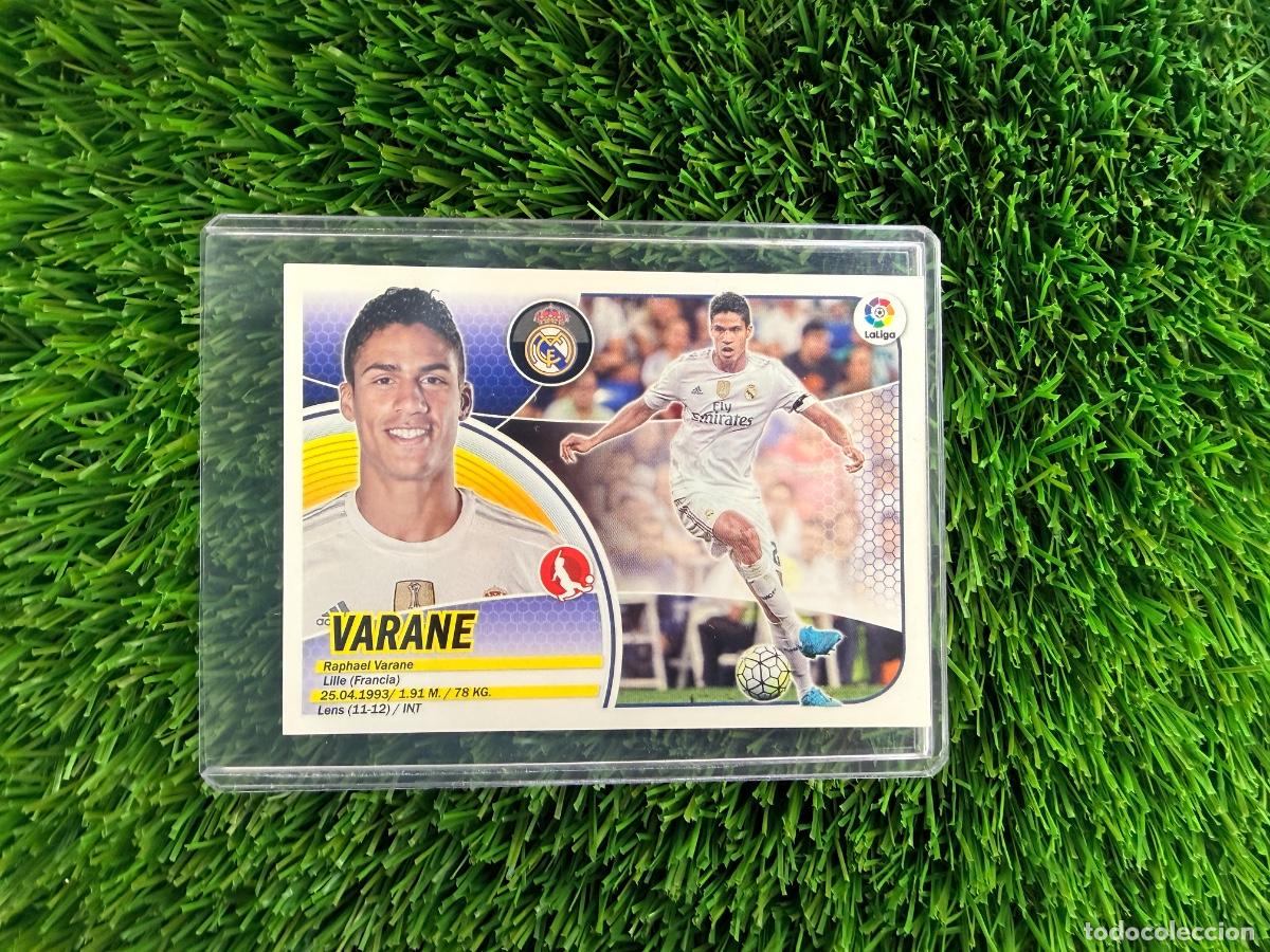 Cromos de f&uacute;tbol: N&ordm; 6A Varane Real Madrid CF Liga Este 16 17