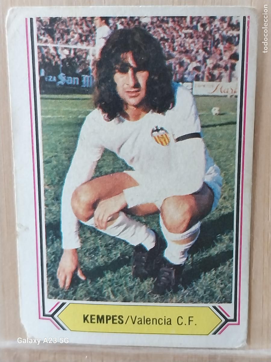 Cromos de f&uacute;tbol: KEMPES VALENCIA ED ESTE LIGA 1980 80 81 CROMO SIN PEGAR NUNCA ORIGINAL