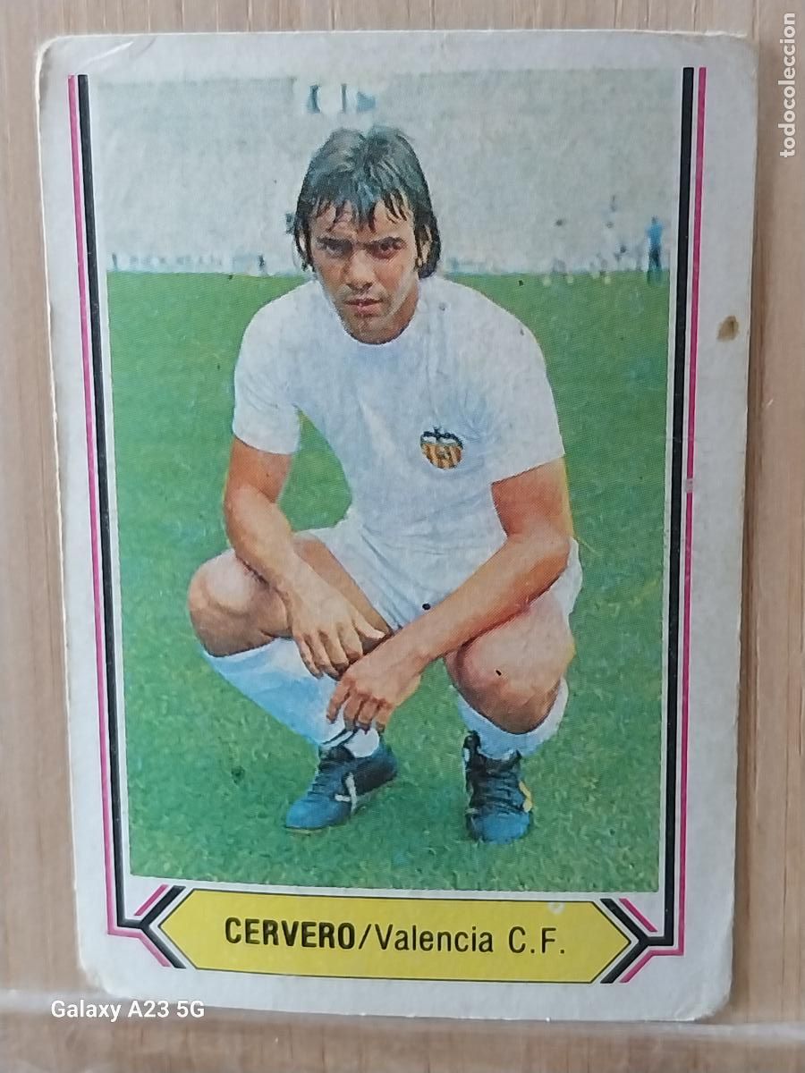 Cromos de f&uacute;tbol: CERVERO VALENCIA ED ESTE LIGA 1980 80 81 CROMO SIN PEGAR NUNCA ORIGINAL