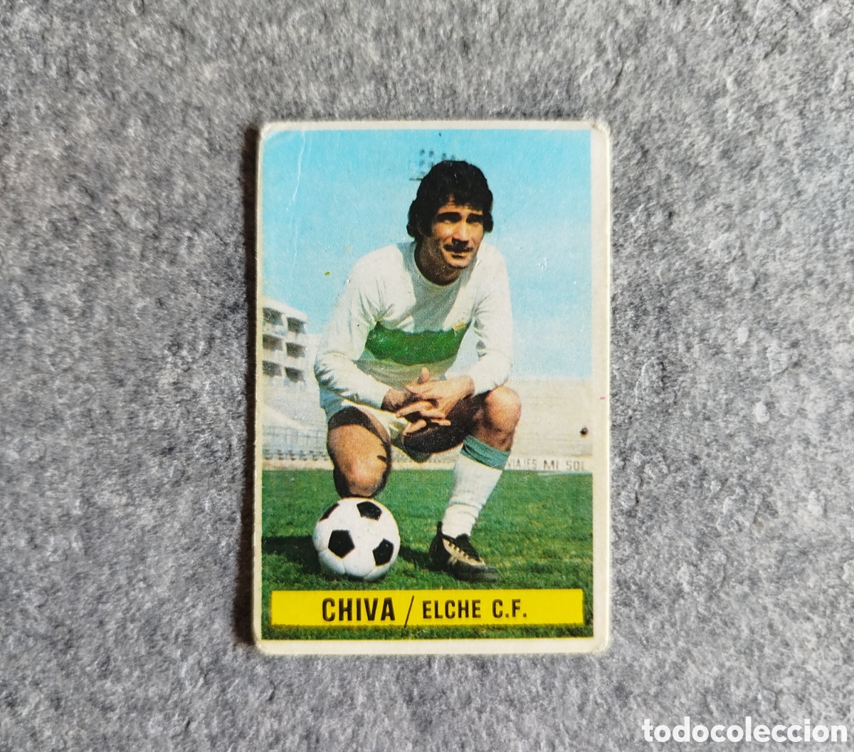 Cromos de f&uacute;tbol: BAJA SIN PEGAR CHIVA ELCHE 74 75 1974 1975 EDICIONES ESTE CROMO NUEVO NUNCA PEGADO