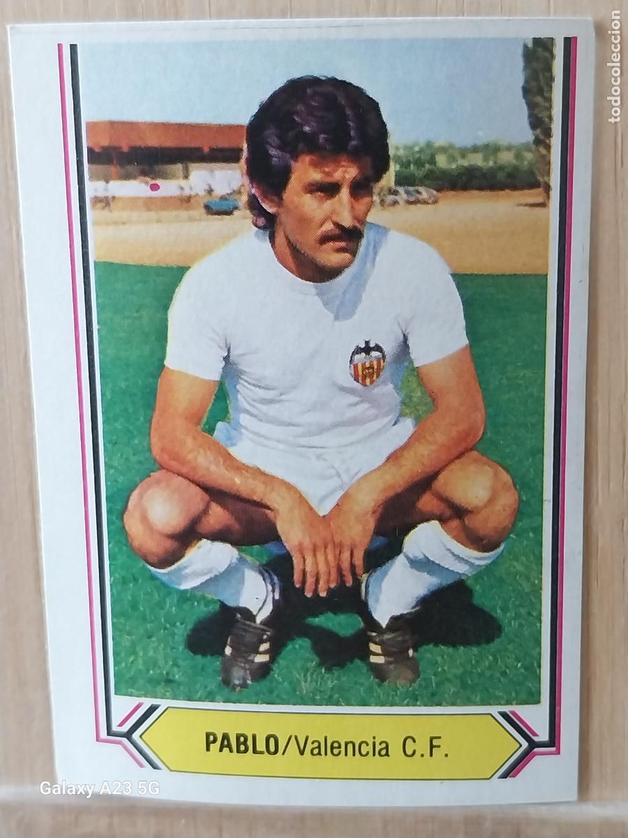 Cromos de f&uacute;tbol: PABLO VALENCIA ED ESTE LIGA 1980 80 81 CROMO SIN PEGAR NUNCA ORIGINAL
