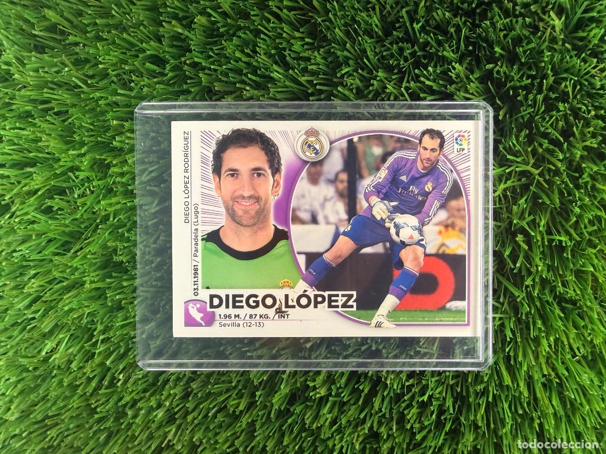 Cromos de f&uacute;tbol: N&ordm; 2 Diego L&oacute;pez Real Madrid CF Liga Este 14 15