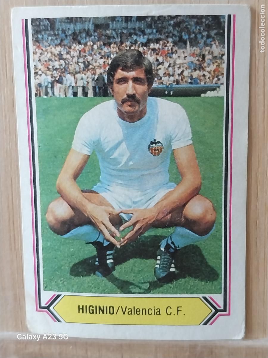 Cromos de f&uacute;tbol: HIGINIO VALENCIA ED ESTE LIGA 1980 80 81 CROMO SIN PEGAR NUNCA ORIGINAL