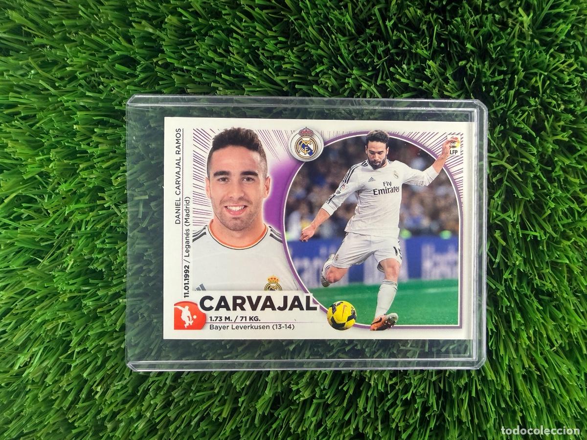 Cromos de f&uacute;tbol: N&ordm; 4 Carvajal Real Madrid CF Liga Este 14 15