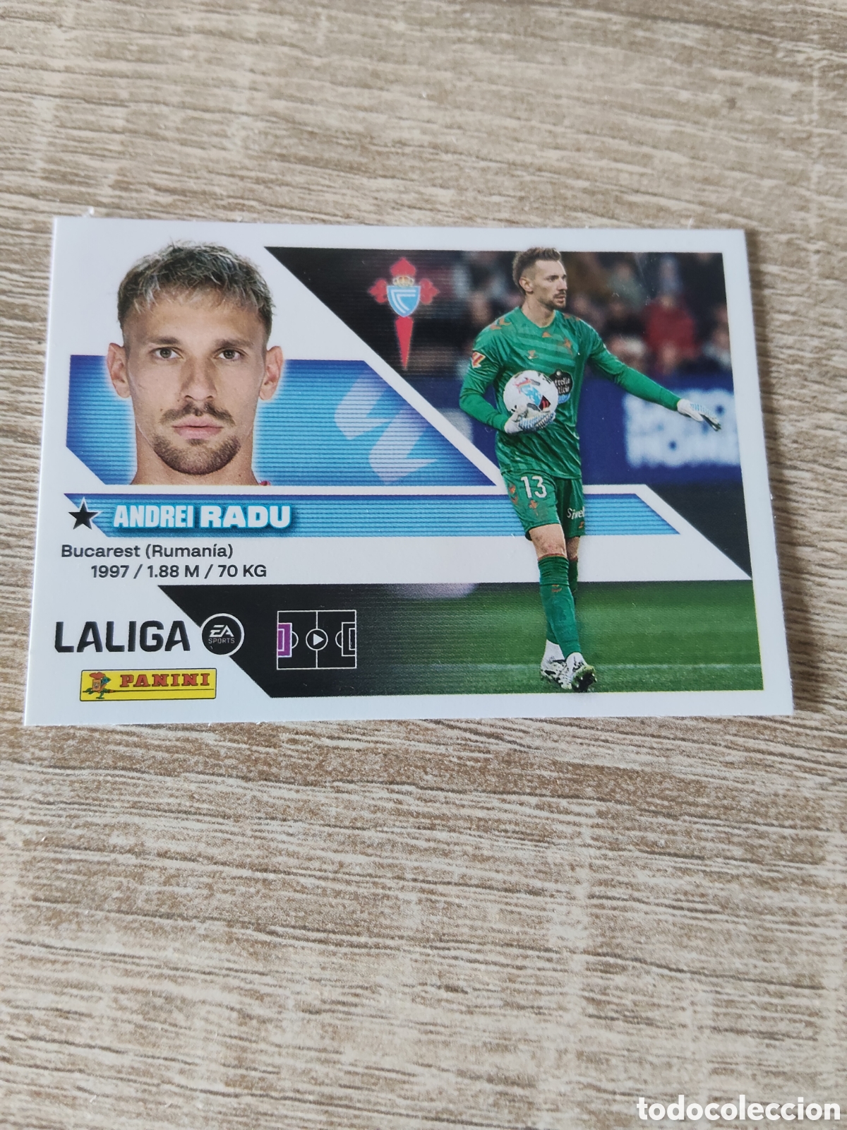 Cromos de f&uacute;tbol: Radu Celta de Vigo liga 2026 2027 26 27 ediciones este