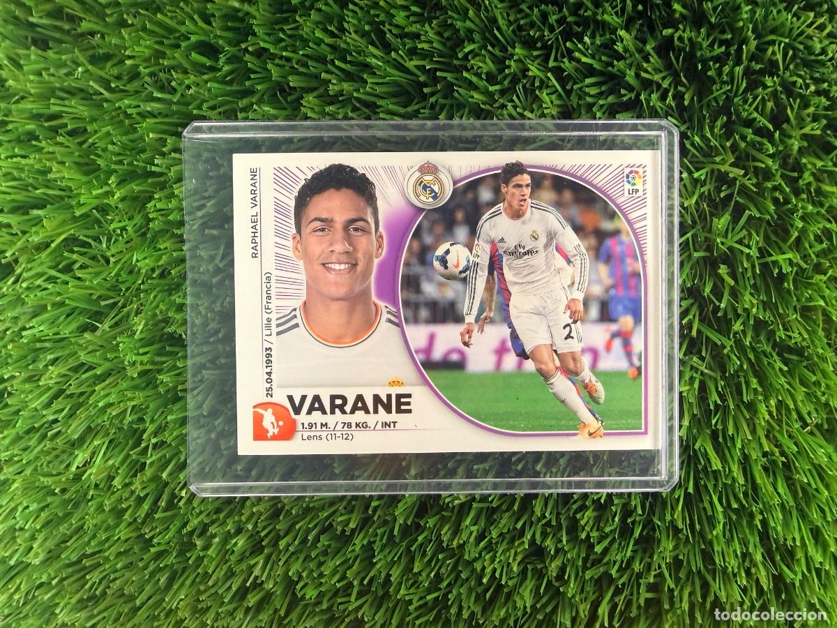 Cromos de f&uacute;tbol: N&ordm; 5 Varane Real Madrid CF Liga Este 14 15
